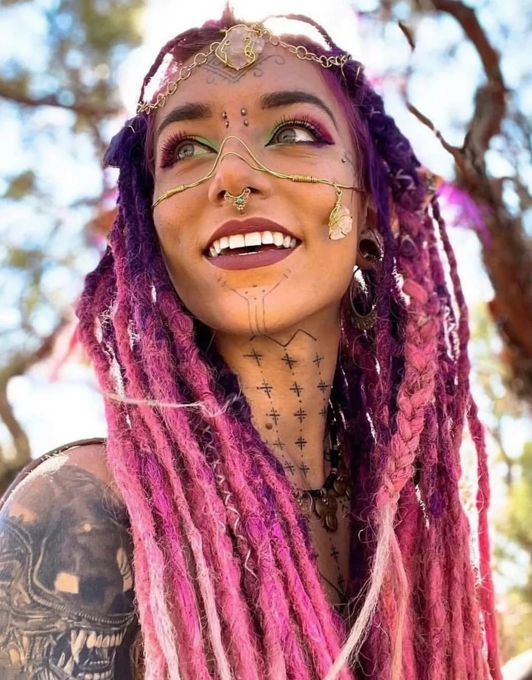 24-Inch Synthetic Dreadlock Extensions for Bohemian Styles - 14