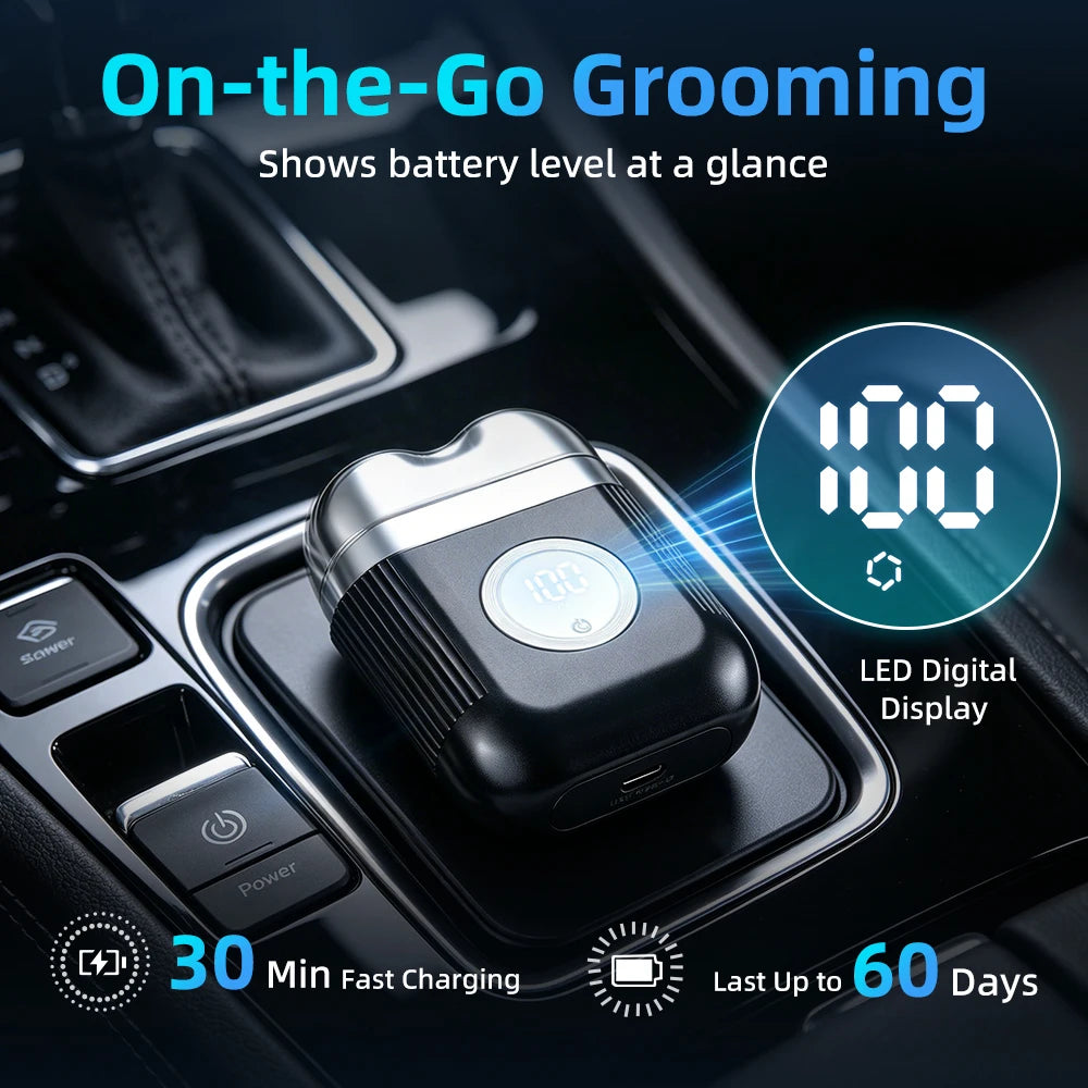Portable Electric Foil Shaver with Floating Blades for Men - 6