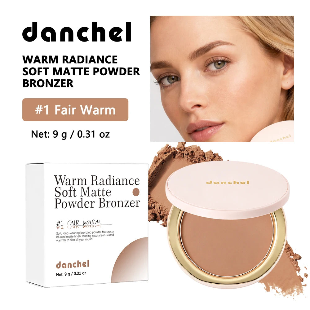 Buildable Soft Matte Bronzer Powder for Natural Face Contouring