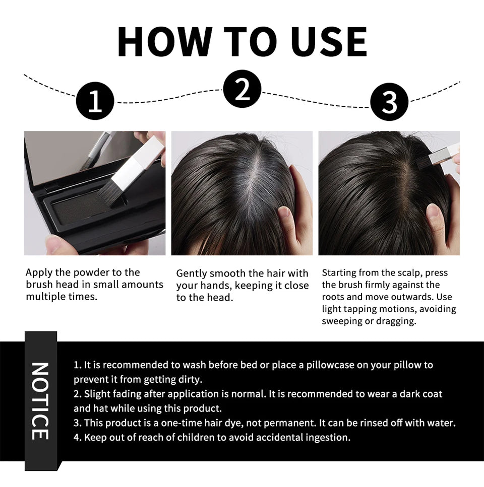 Waterproof Hairline Shadow and Root Cover Up Powder Palette