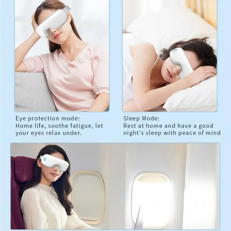 Rechargeable Eye Massager with Heat and Air Compression for Relaxation - 5