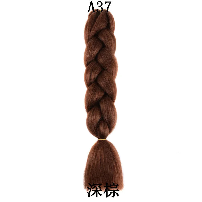 24-Inch Synthetic Jumbo Braiding Hair Extensions