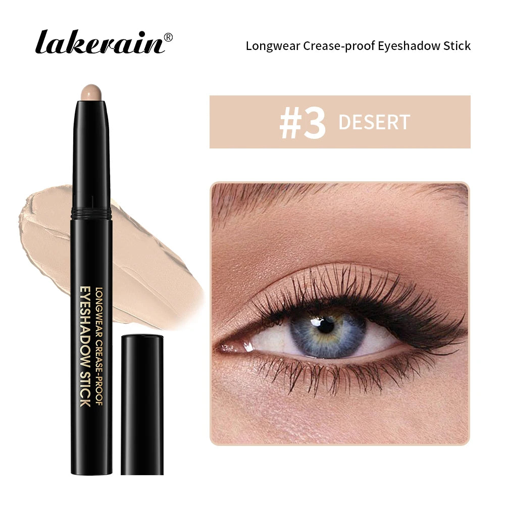 Longwear Waterproof Eyeshadow Pencil for All-Day Smudge-Proof Eye Makeup
