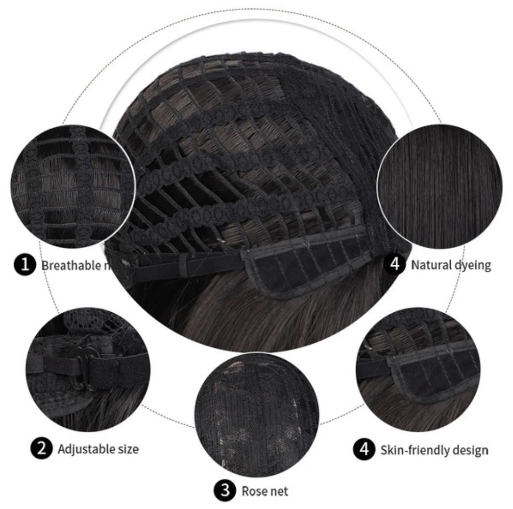 Heat Resistant Synthetic Long Wavy Wig for Daily Wear and Cosplay