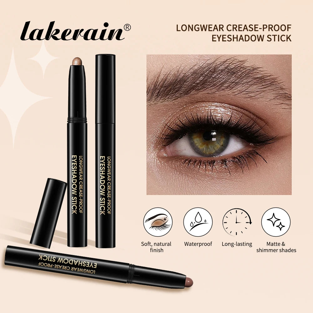 Longwear Waterproof Eyeshadow Pencil for All-Day Smudge-Proof Eye Makeup - 3