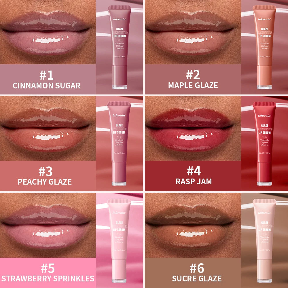 Hydrating Tinted Lip Serum for High-Shine Plump and Nourished Lips - 4