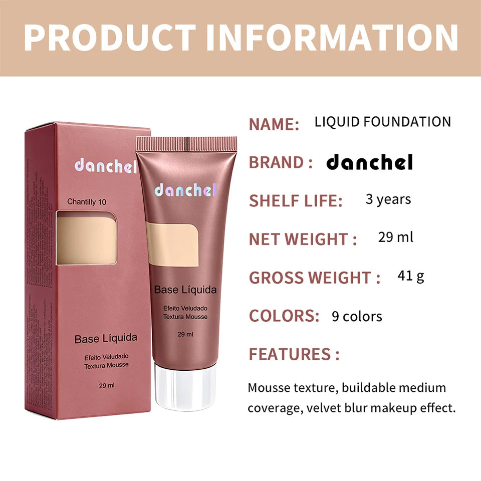 Velvet Matte Liquid Foundation for Flawless Long Lasting Daily Coverage