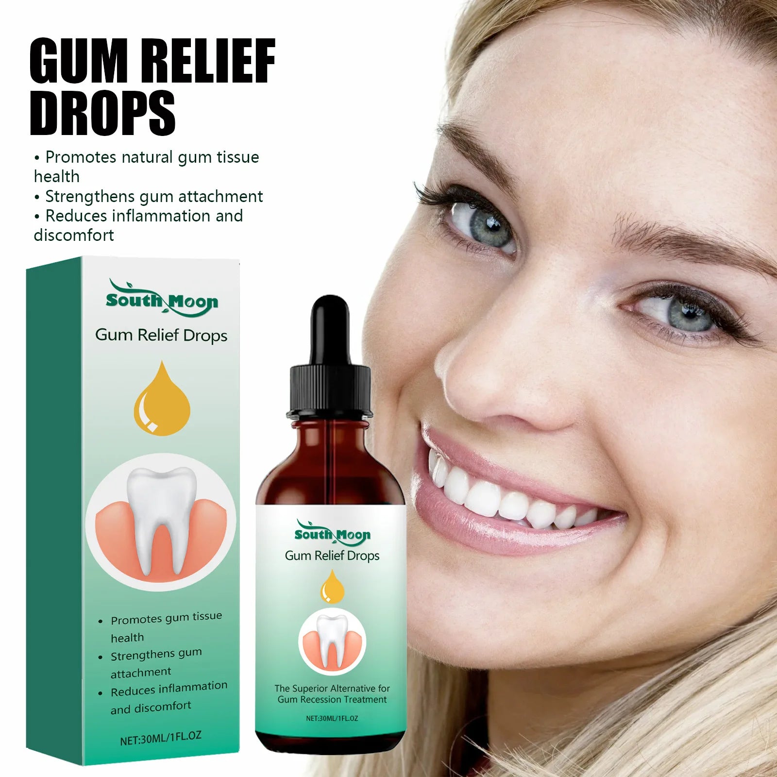 Natural Herbal Toothache and Gum Relief Drops for Oral Health Care - 5