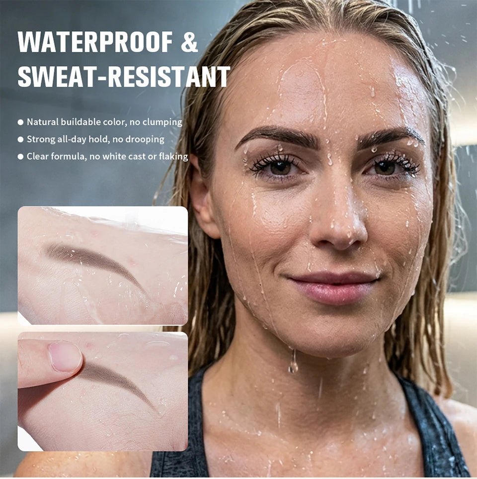 2-in-1 Waterproof Eyebrow Pencil and Gel for Natural Smudge-Proof Brows - 10