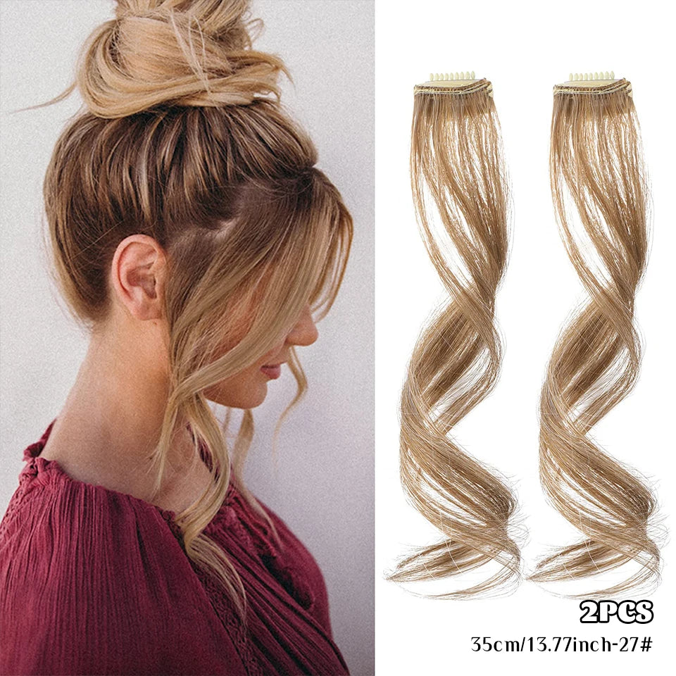 Clip-In Synthetic Hair Side Bangs for Instant Volume