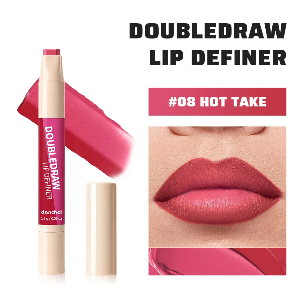 2-in-1 Dual Ended Matte Lip Contour Liner and Hydrating Gloss Pen - 26