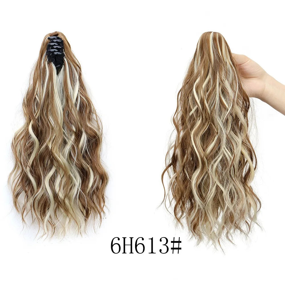 Curly Claw Clip Ponytail Extension for Instant Volume and Length - 8