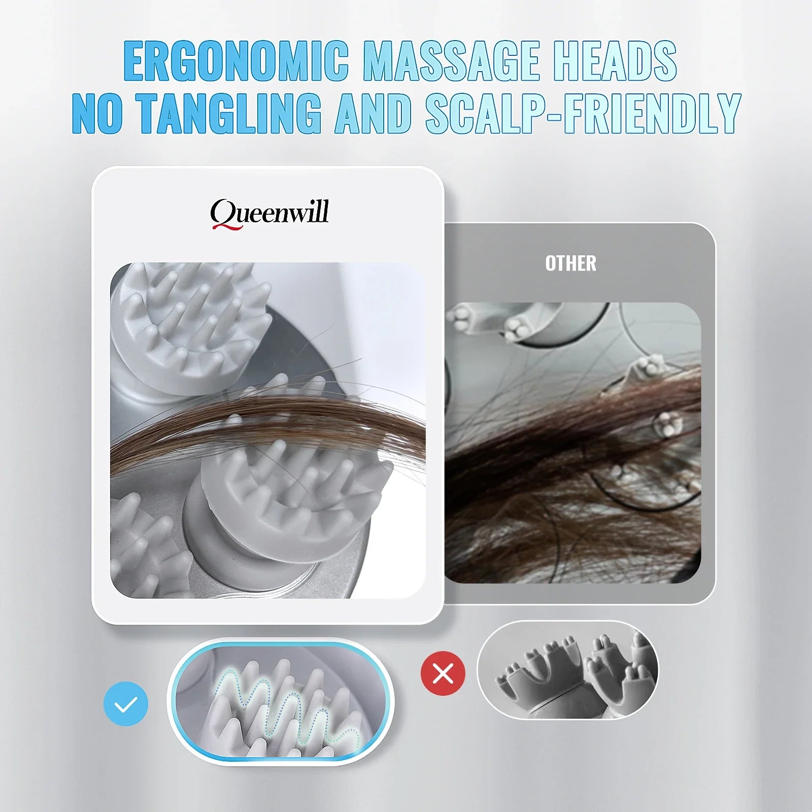 Electric Waterproof Scalp and Body Massager for Stress Relief - 5