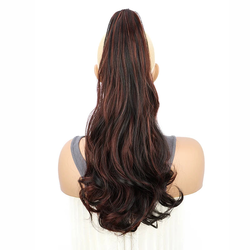 20-Inch Long Curly Claw Clip Ponytail Hair Extension