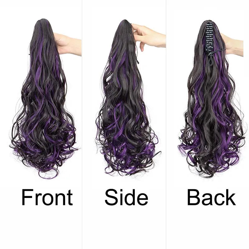20-Inch Curly Claw Clip Ponytail Extension - 4