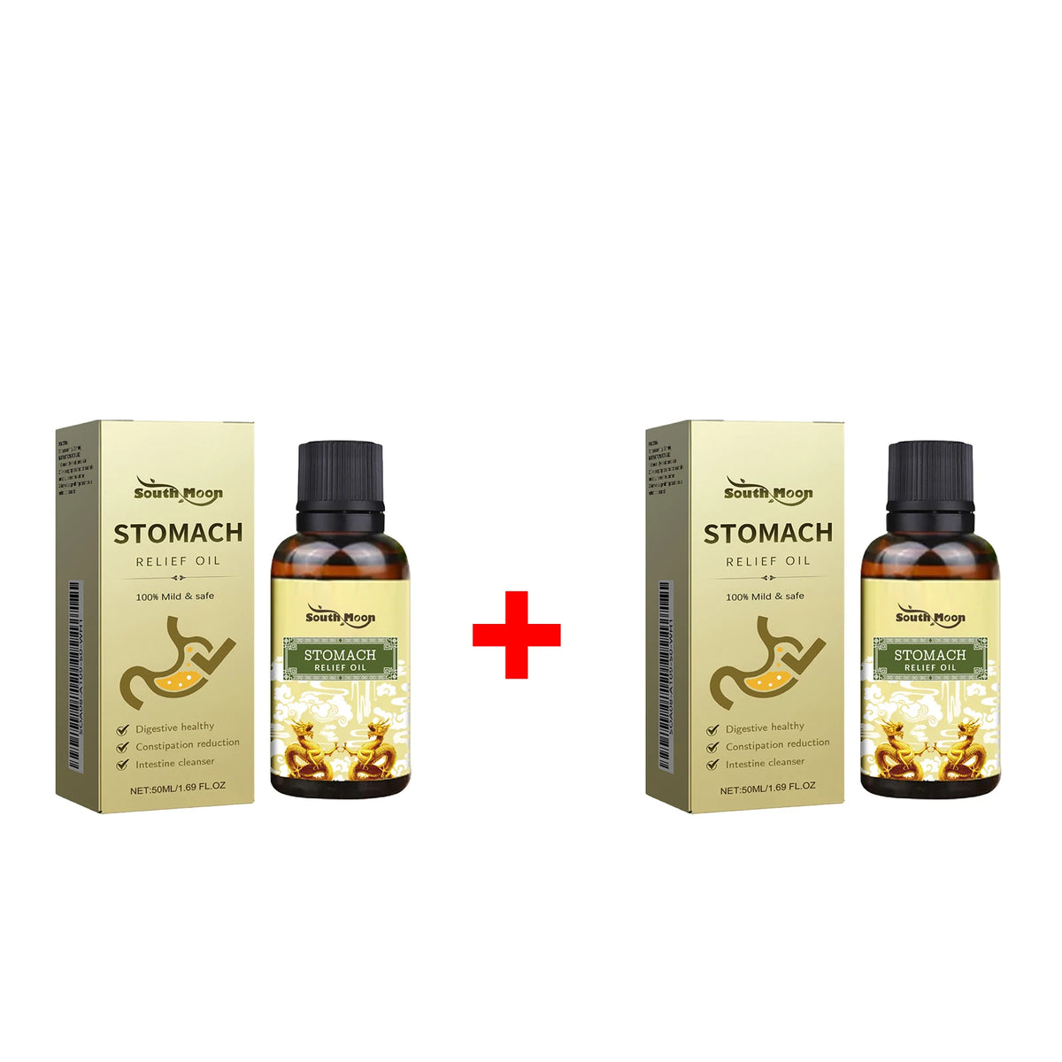 Natural Herbal Abdominal Massage Oil for Constipation and Stomach Relief