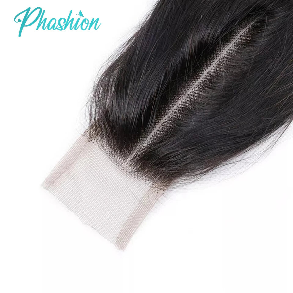 Transparent Lace Human Hair Closure for Natural Parting - 8