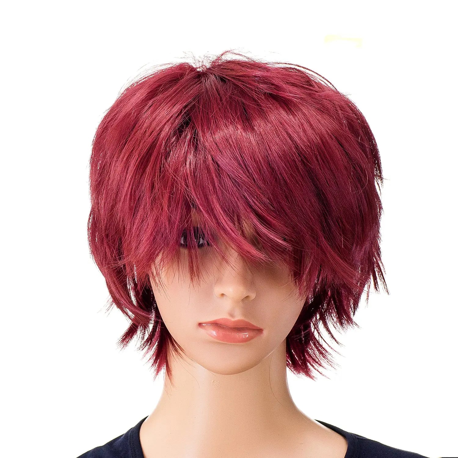 Short Spiky Layered Anime Cosplay Wig for Men and Women - 1