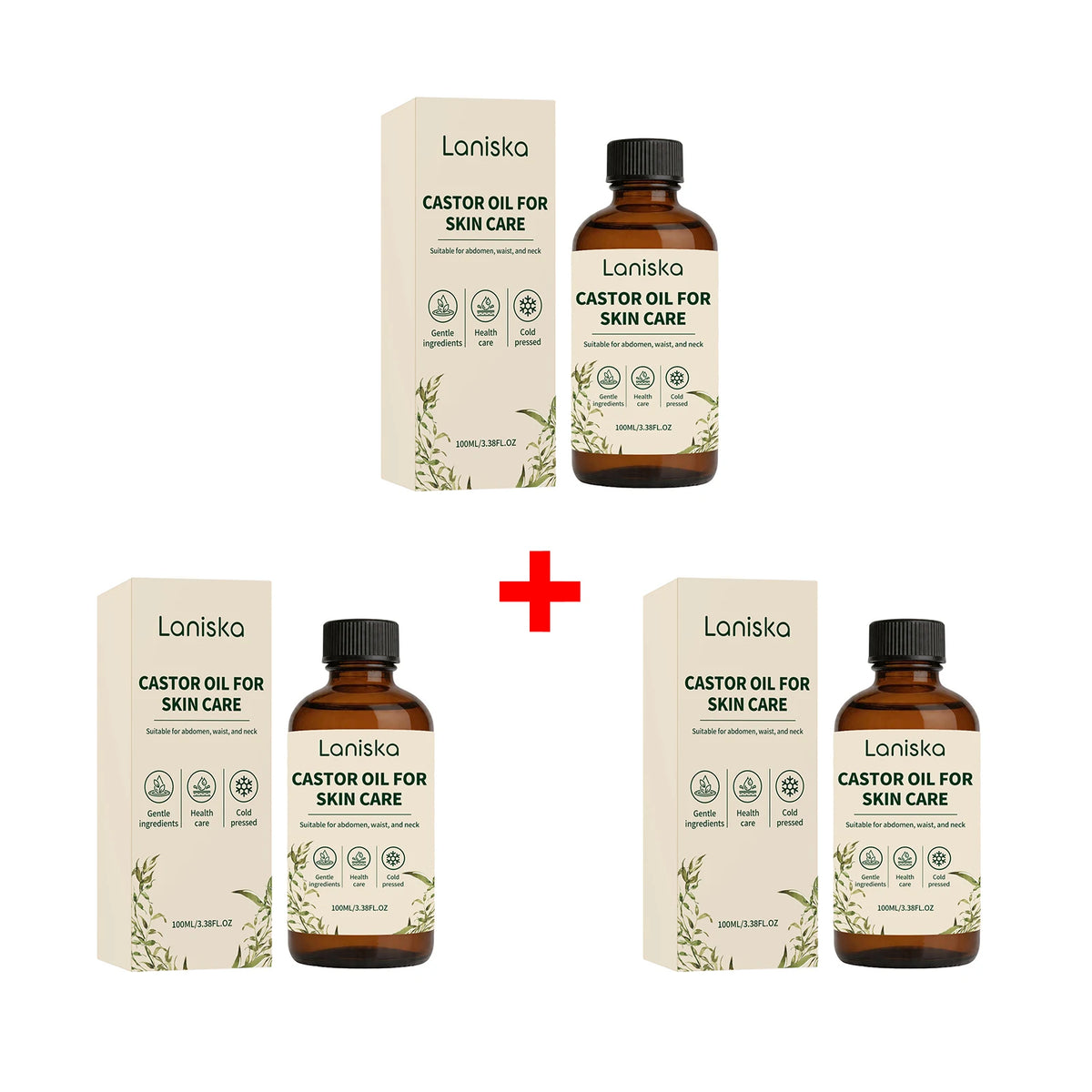 Cold Pressed Castor Oil for Skin Hydration and Body Massage