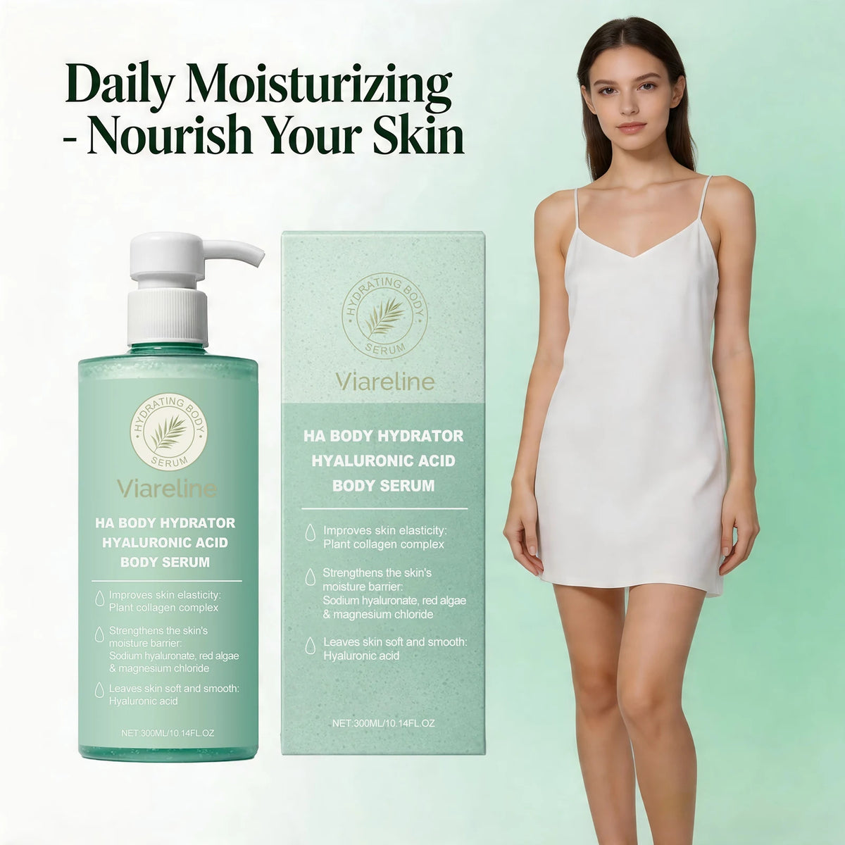 Hyaluronic Acid Body Serum for Deep Hydration and Smooth Skin
