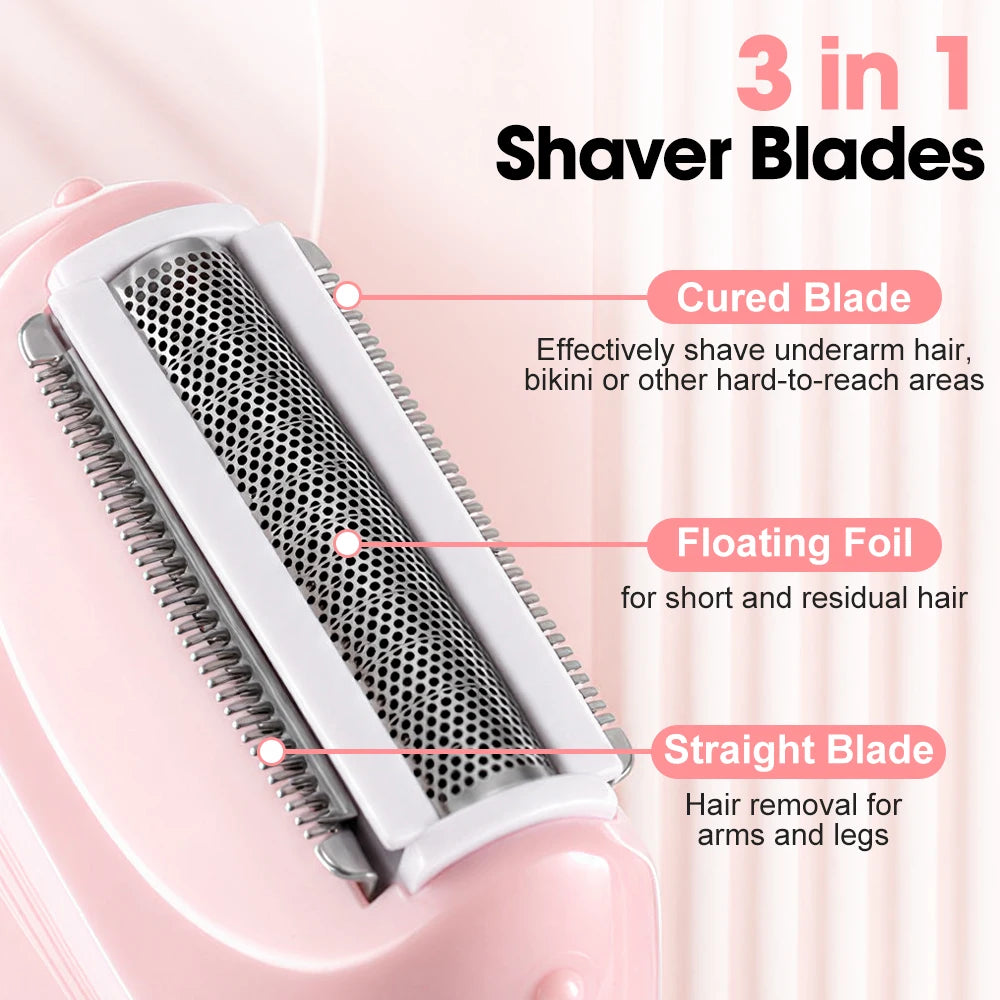 Electric Foil Shaver for Women for Smooth Body and Bikini Hair Removal - 7