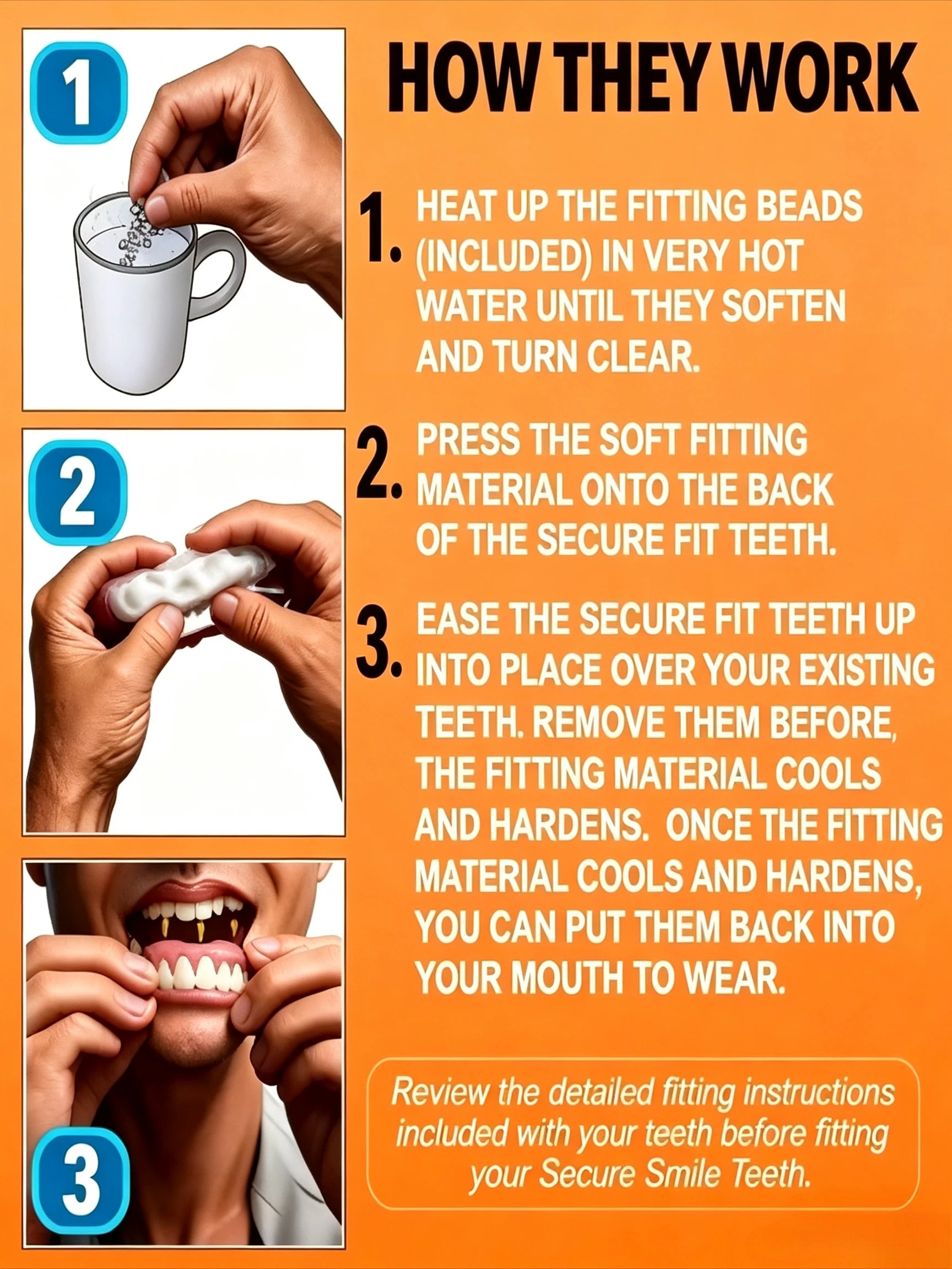 Comfortable Silicone Denture Set for Natural Smile and Daily Oral Care - 4