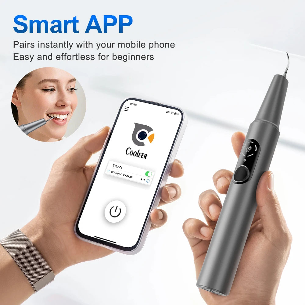 Visual Ultrasonic Dental Scaler with HD Camera for Plaque Tartar Removal