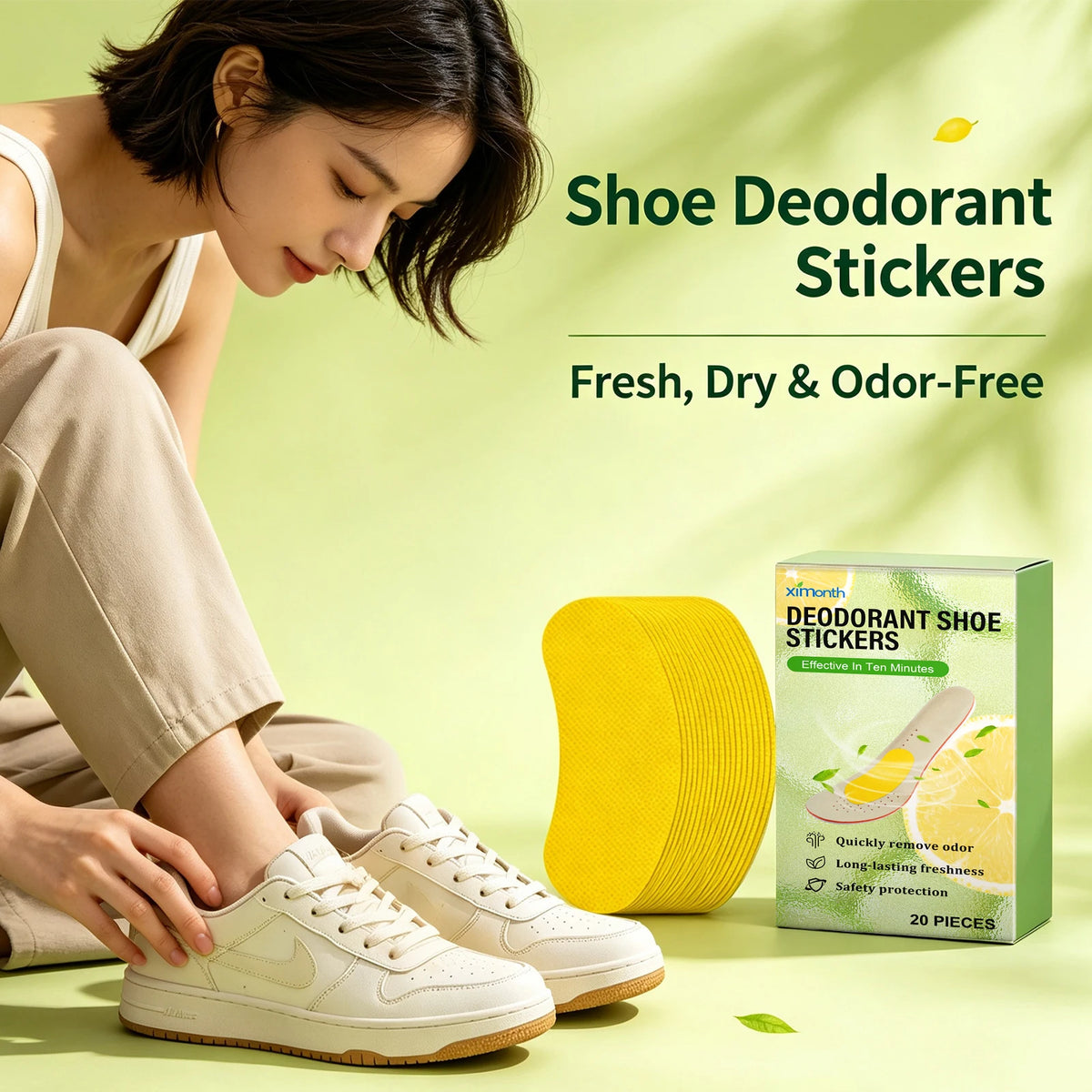 Deodorant Shoe Odor Removal Patches for Daily Freshness