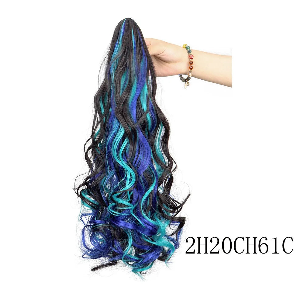 18-Inch Curly Claw Clip Ponytail Hair Extension - 11