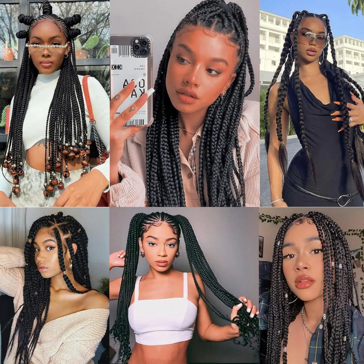 24-Inch Synthetic Jumbo Braiding Hair Extensions