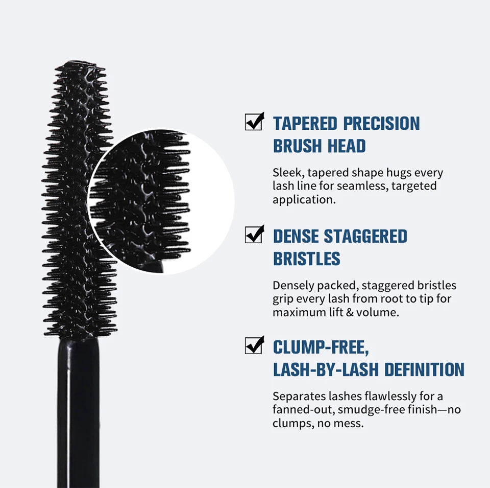 Water-Resistant Lengthening and Volumizing Mascara for Full Natural Lashes - 10