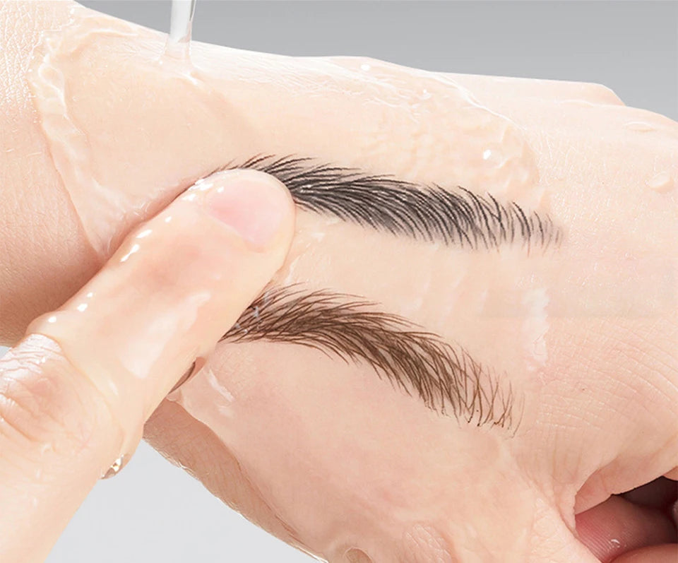 Waterproof Multi-Fork Liquid Eyebrow Pen for Natural Microbladed Brows