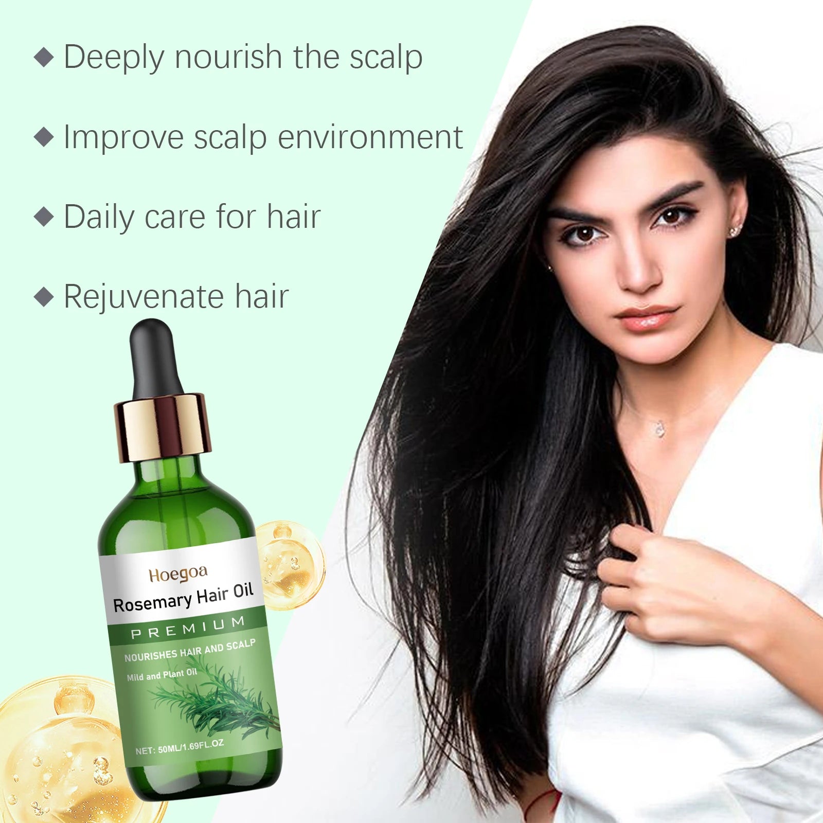 Rosemary Hair Growth Oil for Scalp Treatment and Thickening - 5