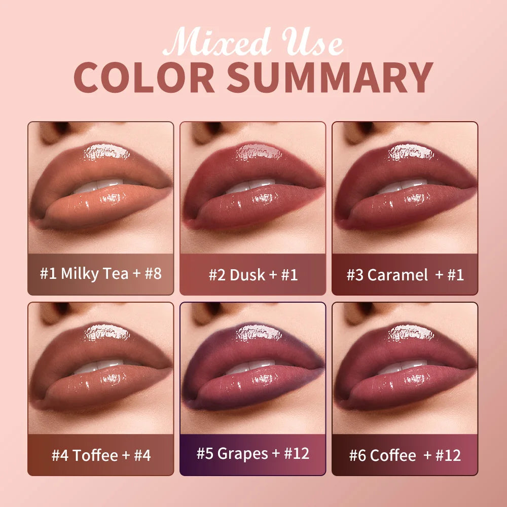 Hydrating 3D Lip Liner and Gloss Makeup Set for Perfect Defined Lips - 8