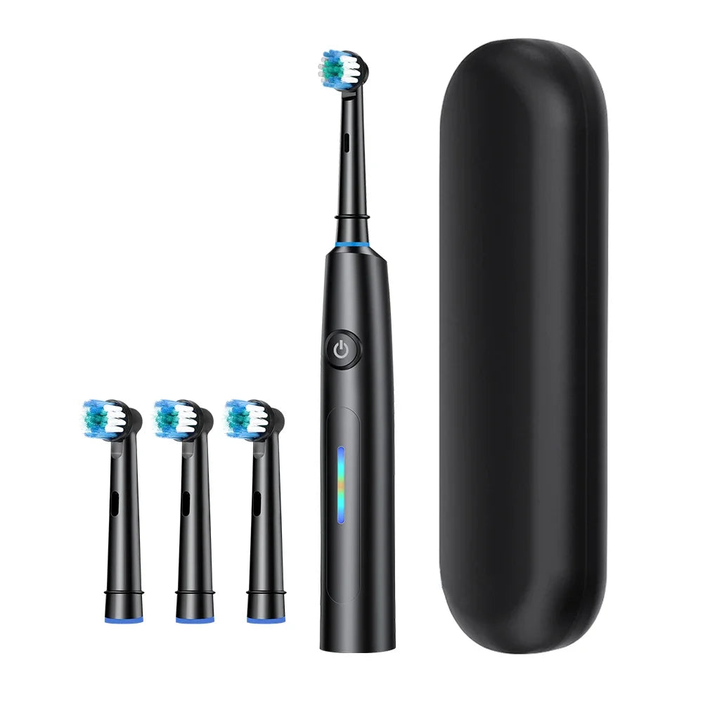 3D Rotating Electric Toothbrush for Adults with 5 Deep Cleaning Modes