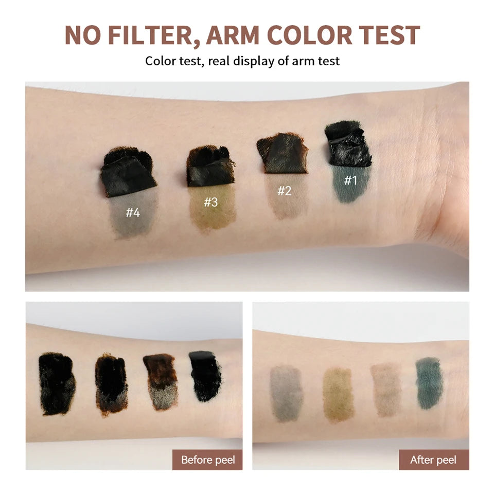 Waterproof Peel-Off Eyebrow Tint Gel for Long-Lasting Natural Brows