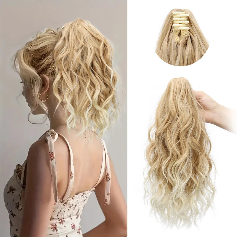 Curly Claw Clip Ponytail Hair Extension for Women