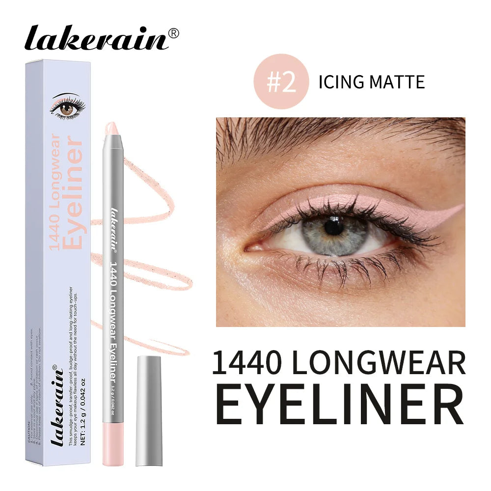 Waterproof Long-Lasting Smudge-Proof Eyeliner Pencil for All Day Wear - 24