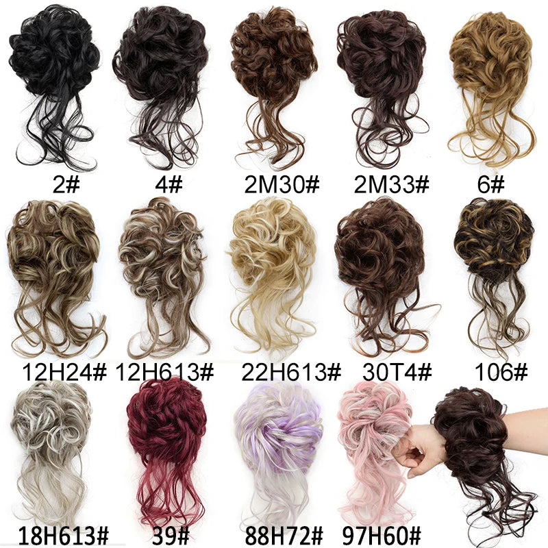 Messy Bun Hairpiece Scrunchie for Easy Elegant Hairstyles