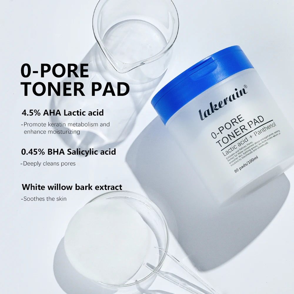 Pore Refining Toner Pad and Peptide Facial Serum Set for Glowing Skin - 2