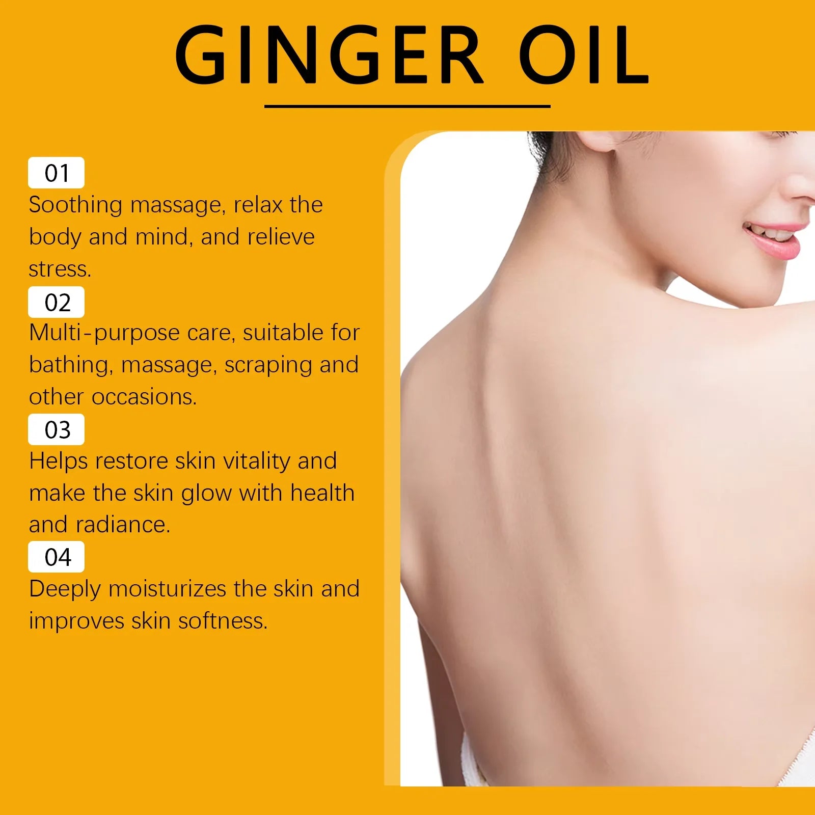 Ginger Essential Massage Oil for Muscle Relief and Skin Nourishment - 3