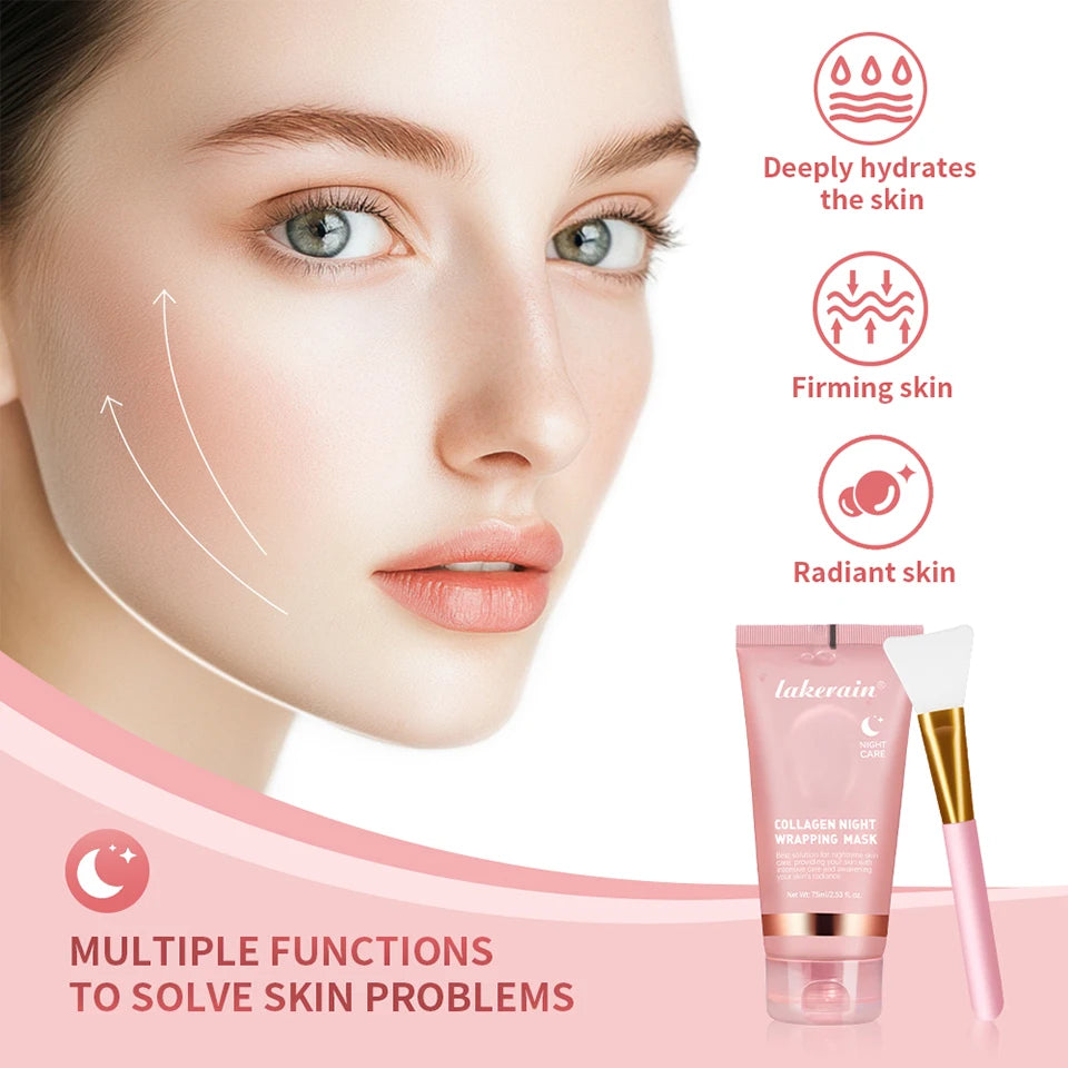Collagen Overnight Wrapping Peel-Off Mask for Firming and Hydration