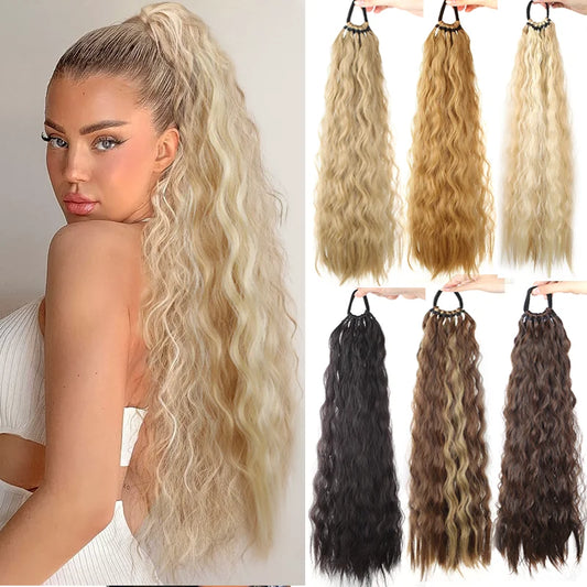 Wavy Synthetic Ponytail Extension for Instant Hair Volume