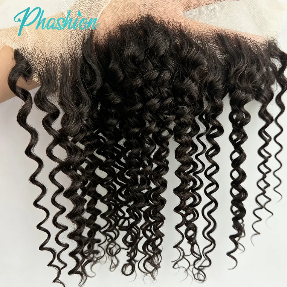 Water Wave Lace Frontal and Closure for Natural Hair Styles - 6