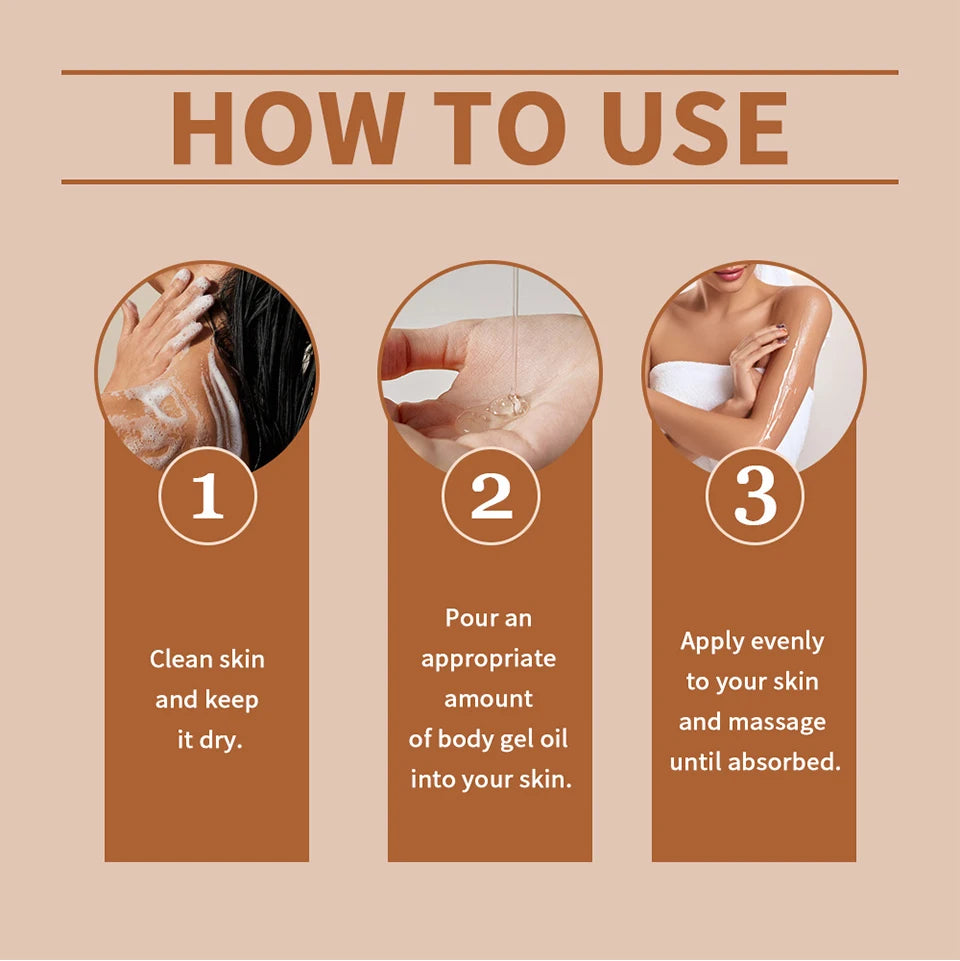 Radiant Cocoa Butter Body Gel Oil for Deep Hydration and Glowing Skin - 15