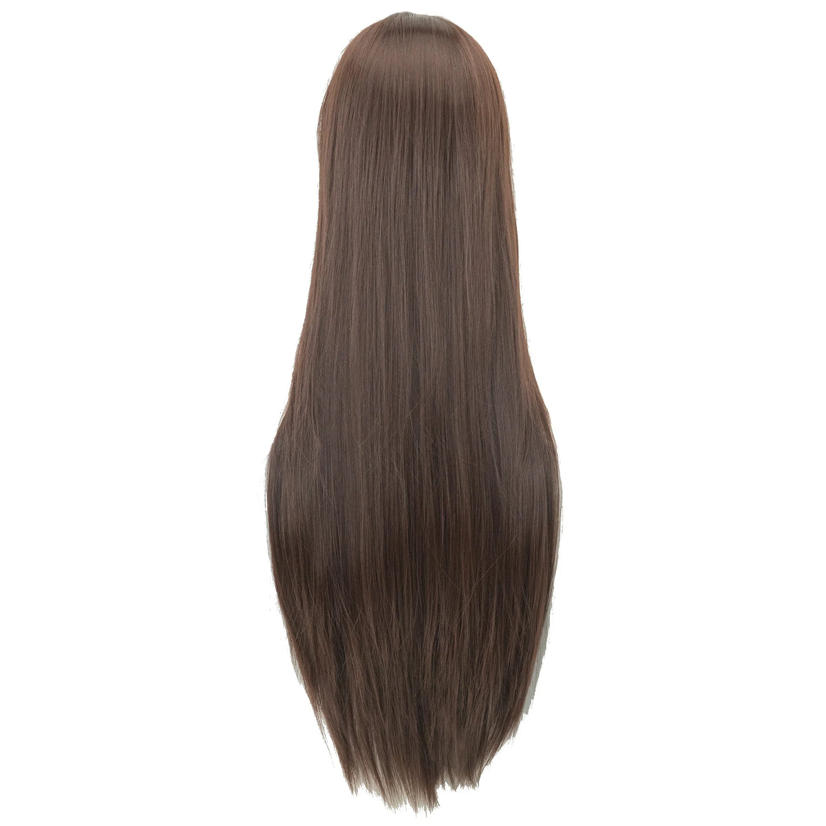 Long Straight Brown Cosplay Wig for Anime Costumes and Themed Parties