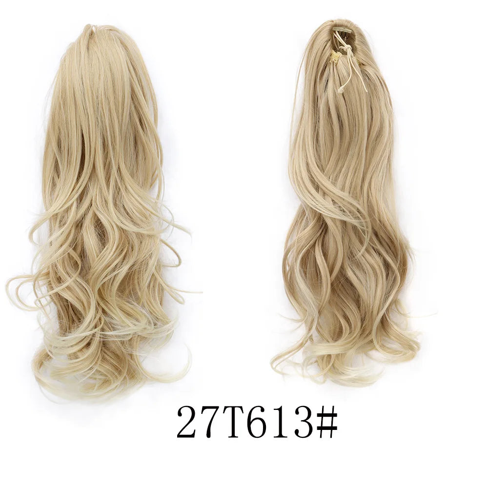 22-Inch Wavy Drawstring Ponytail Extension