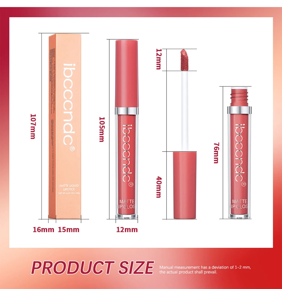 Waterproof Matte Liquid Lipstick for Long Lasting All Day Wear - 20