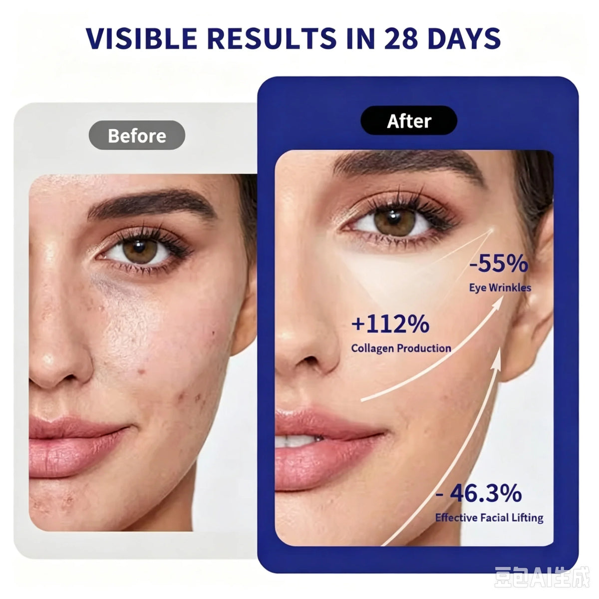 3-in-1 LED Red Light Facial Massager for Skin Tightening and Lifting
