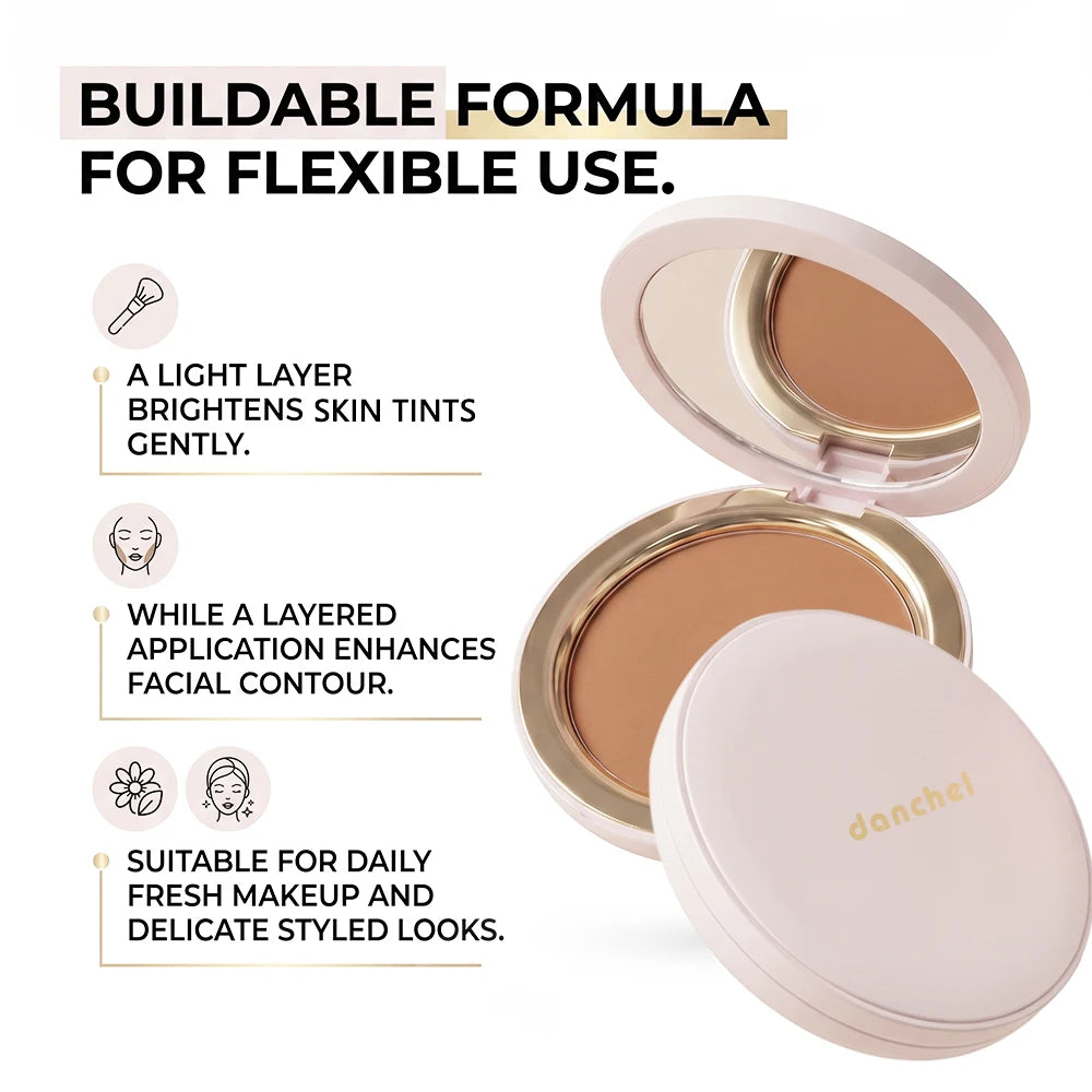 Buildable Soft Matte Bronzer Powder for Natural Face Contouring - 3